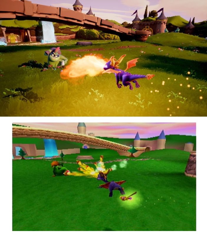 Spyro the Dragon comparatif