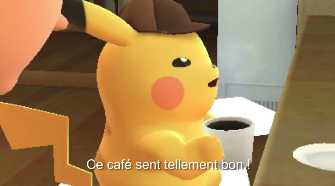 Détective Pikachu - Pikachu accro au café