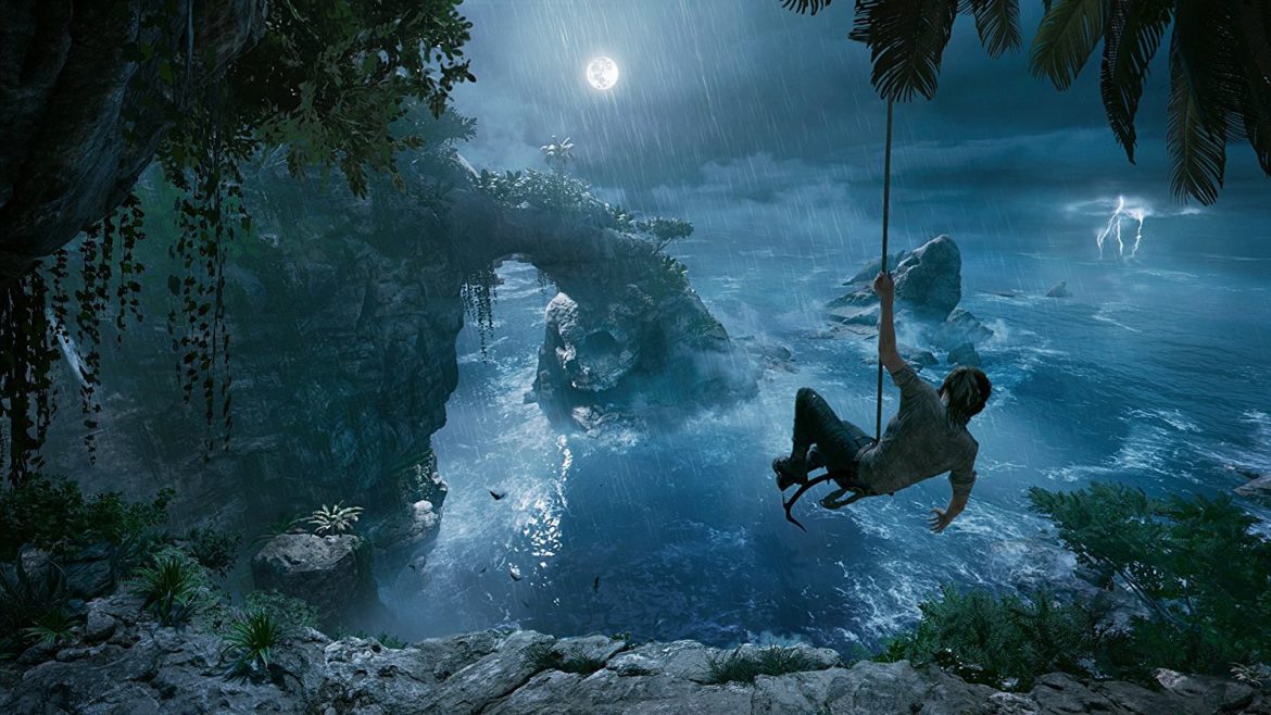 Shadow of the Tomb Raider Lara rappel