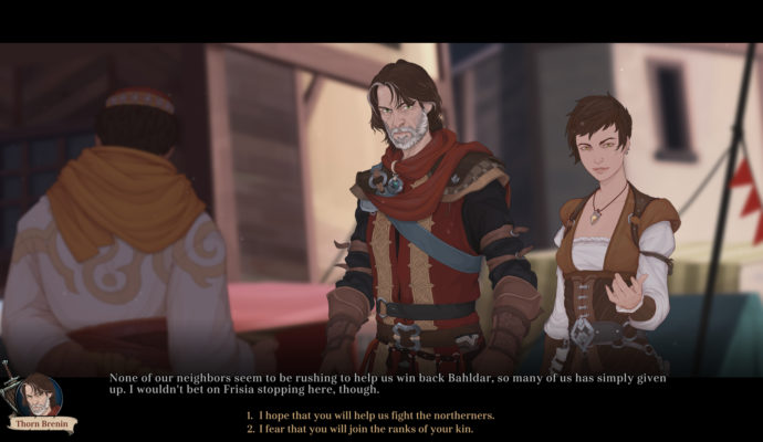 Ash of Gods: Redemption - choix dans dialogue