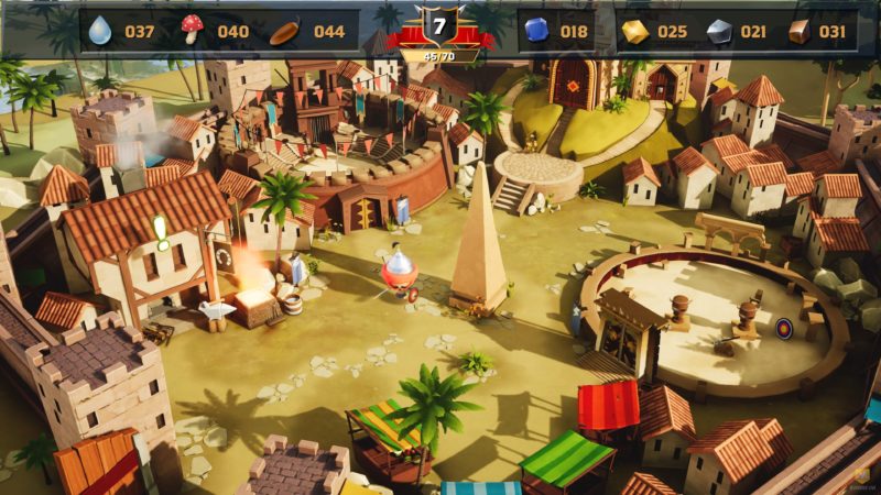 World of Warriors village hub