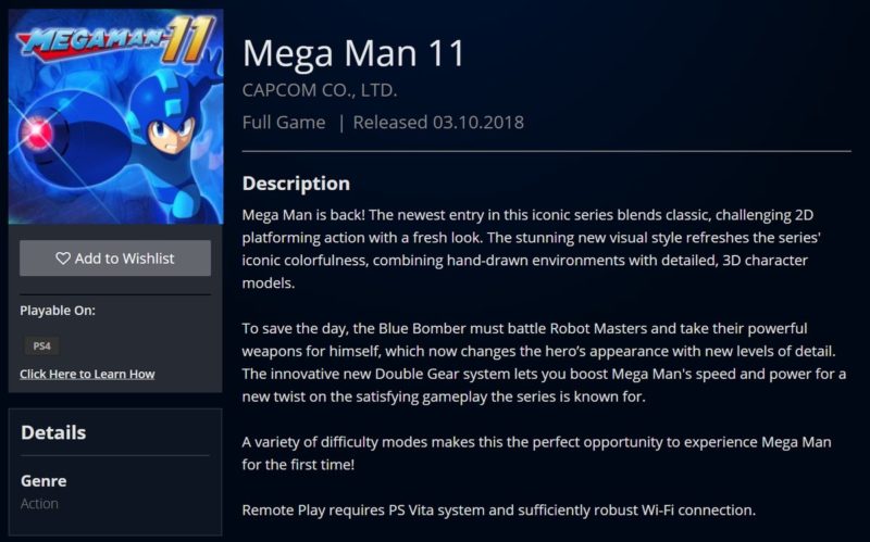 Megaman 11 - PSN