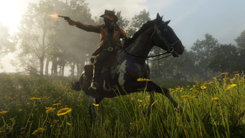 Red Dead Redemption II cheval tir