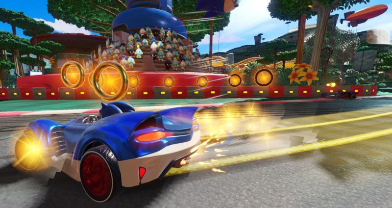 Team Sonic Racing Sonic amateur de rings