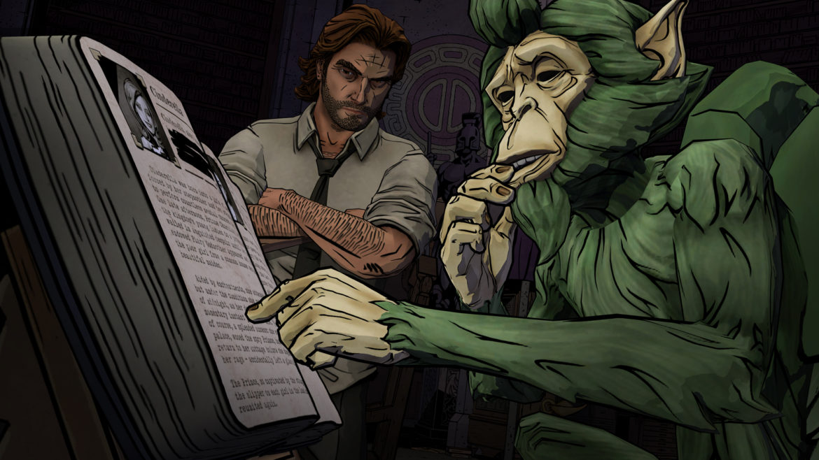 The Wolf Among Us - singe alcoolique et bouquin