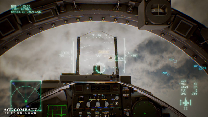 Ace Combat 7 Cockpit