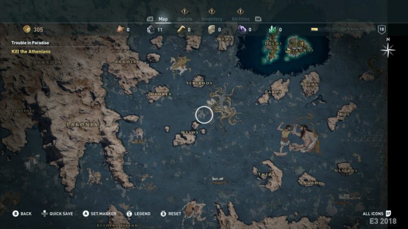 Assassins Creed Odyssey map