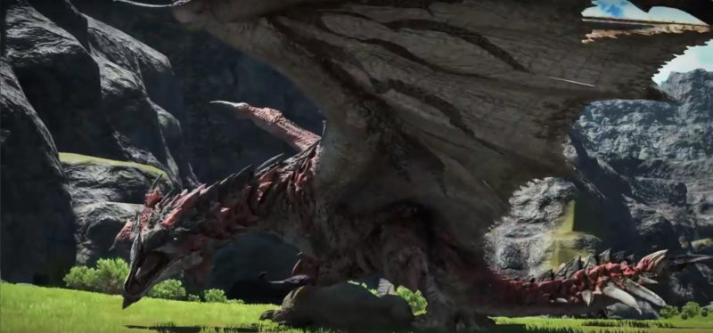 Final Fantasy XIV Monster hunter gros monstre