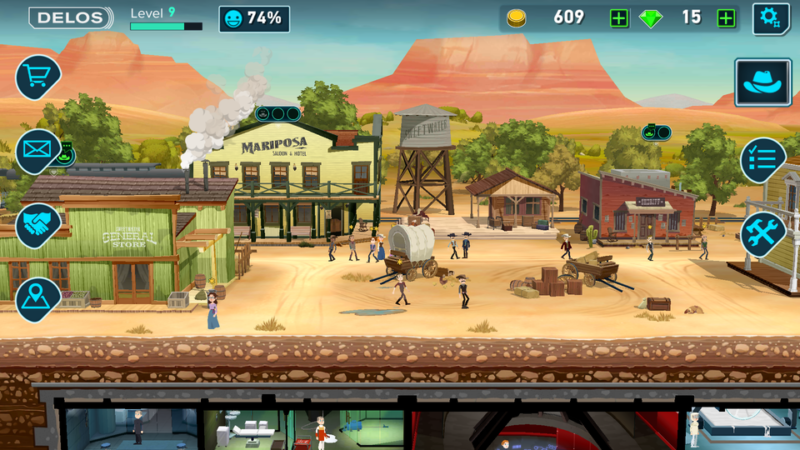 Fallout Shelter vs Westworld City Gameplay