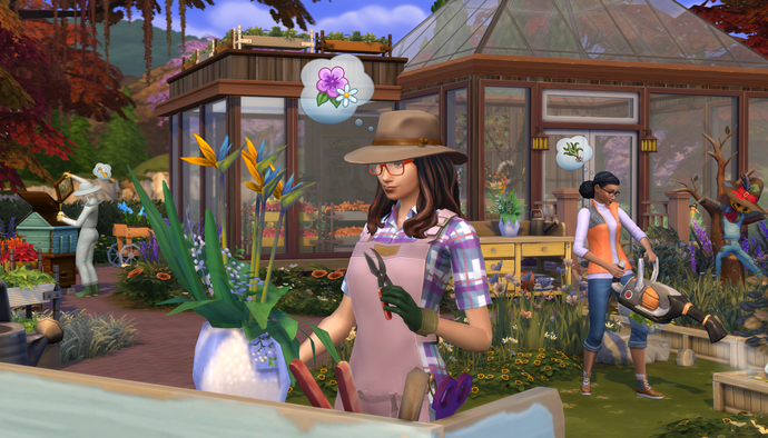 Les Sims 4 jardinage