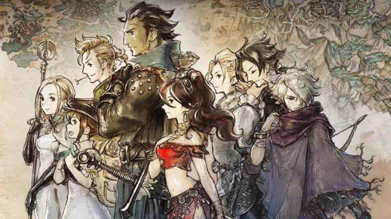 Octopath Traveler - artwork huit héros