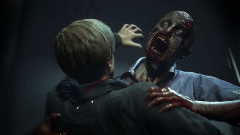 playstation 4 Resident Evil 2 attention zombie danger