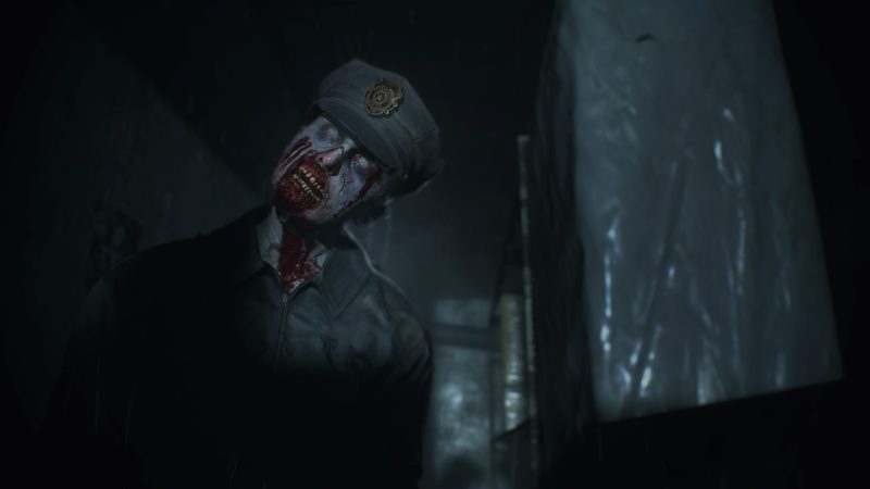 Resident Evil 2 Remake-Zombi-Policier