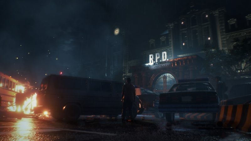 playstation 4 Resident Evil 2 Remake-commissariat-extérieur