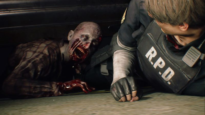 Resident Evil 2 Remake-Leon-Zombi