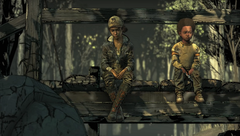 Telltale's The Walking Dead: The Final Season Clem et AJ