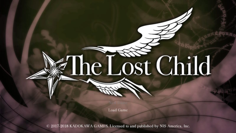 The Lost Child - Ecran titre