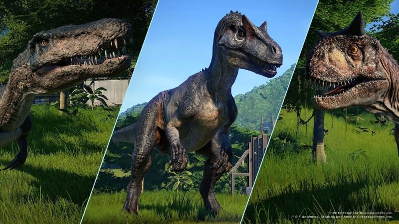 Jurassic World: Evolution carnivores