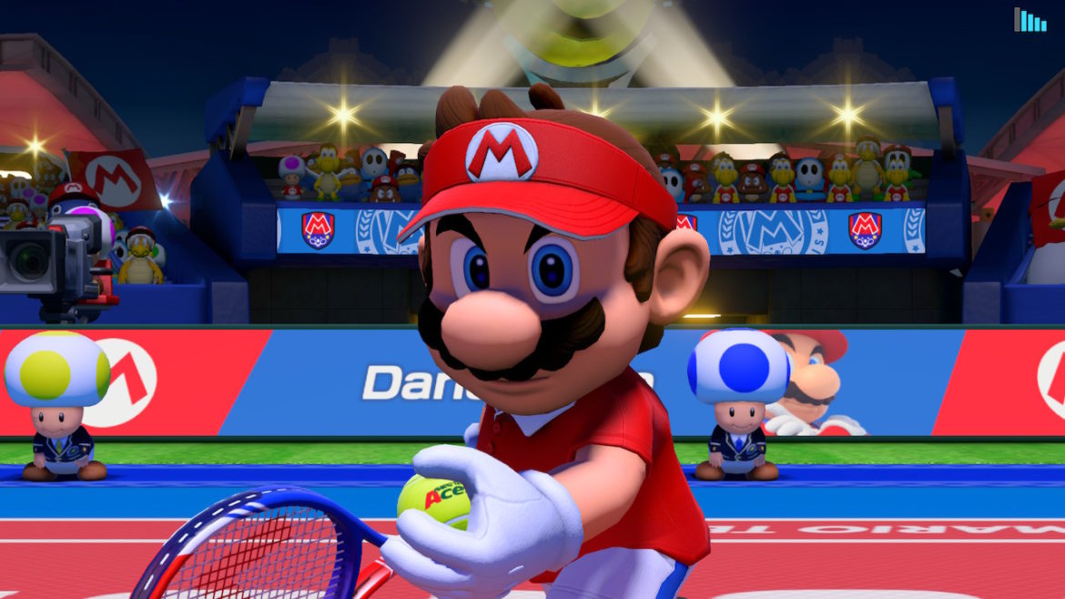 preview mario tennis aces - mario au service