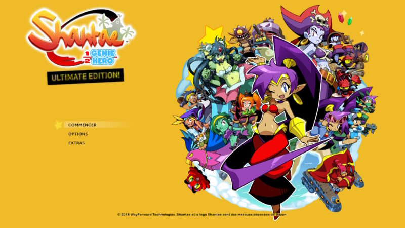 Shantae: Half-Genie Hero Ultimate Edition - Title Screen