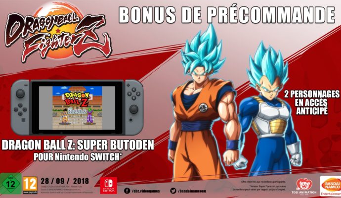 Dragon Ball FighterZ - bonus de précommande