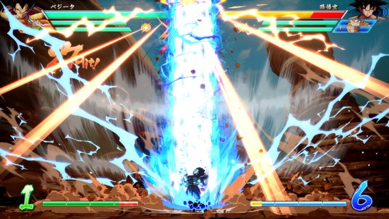 Dragon Ball FighterZ - Vegeta projette son galaxy breaker