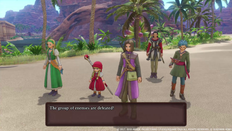 Dragon Quest XI fin de combat