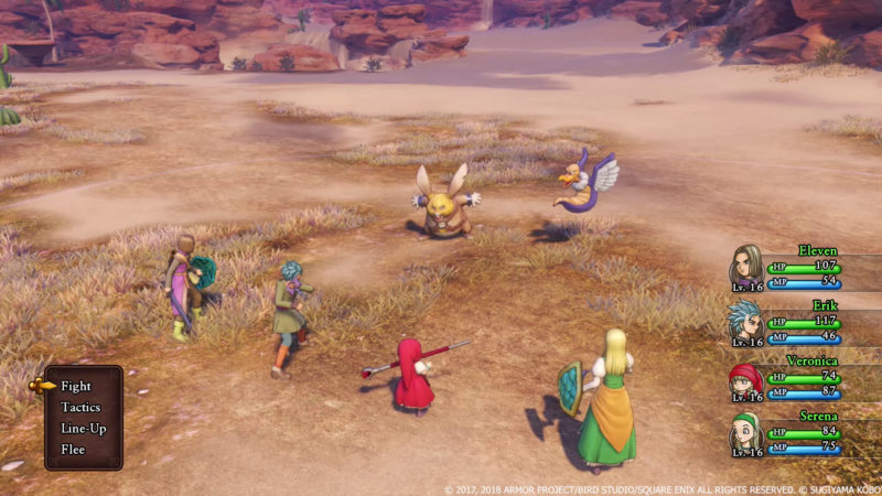 Dragon Quest XI combat