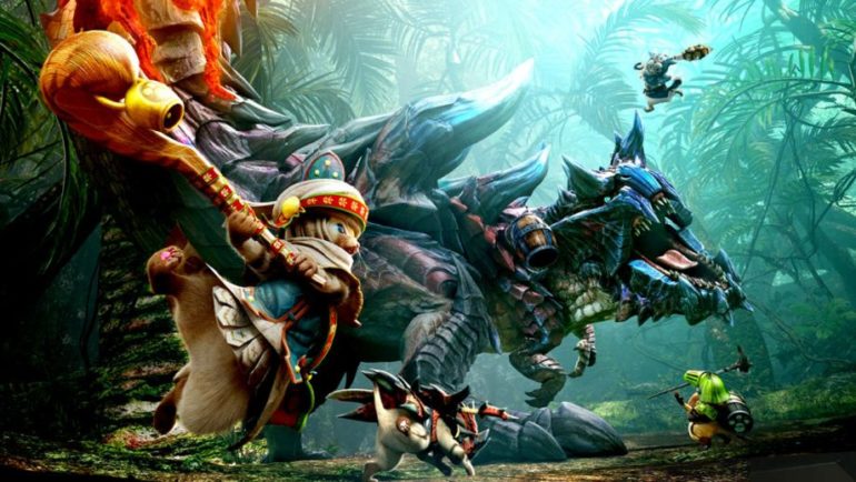 Monster Hunter Generations Ultimate - palico contre Glaviolus