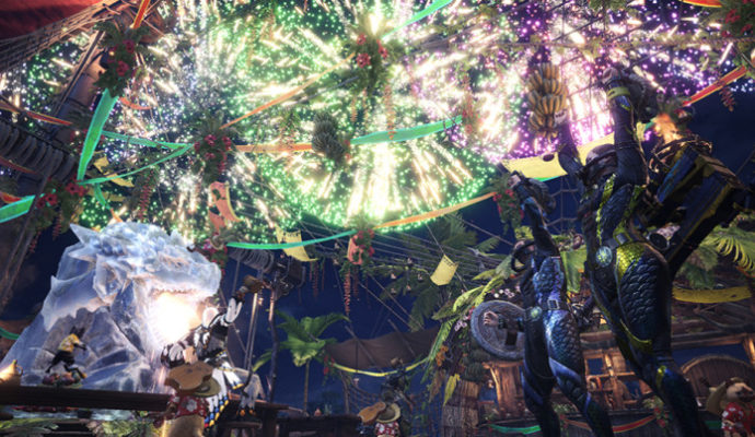 Monster Hunter World Festival d'été feux d'artifice