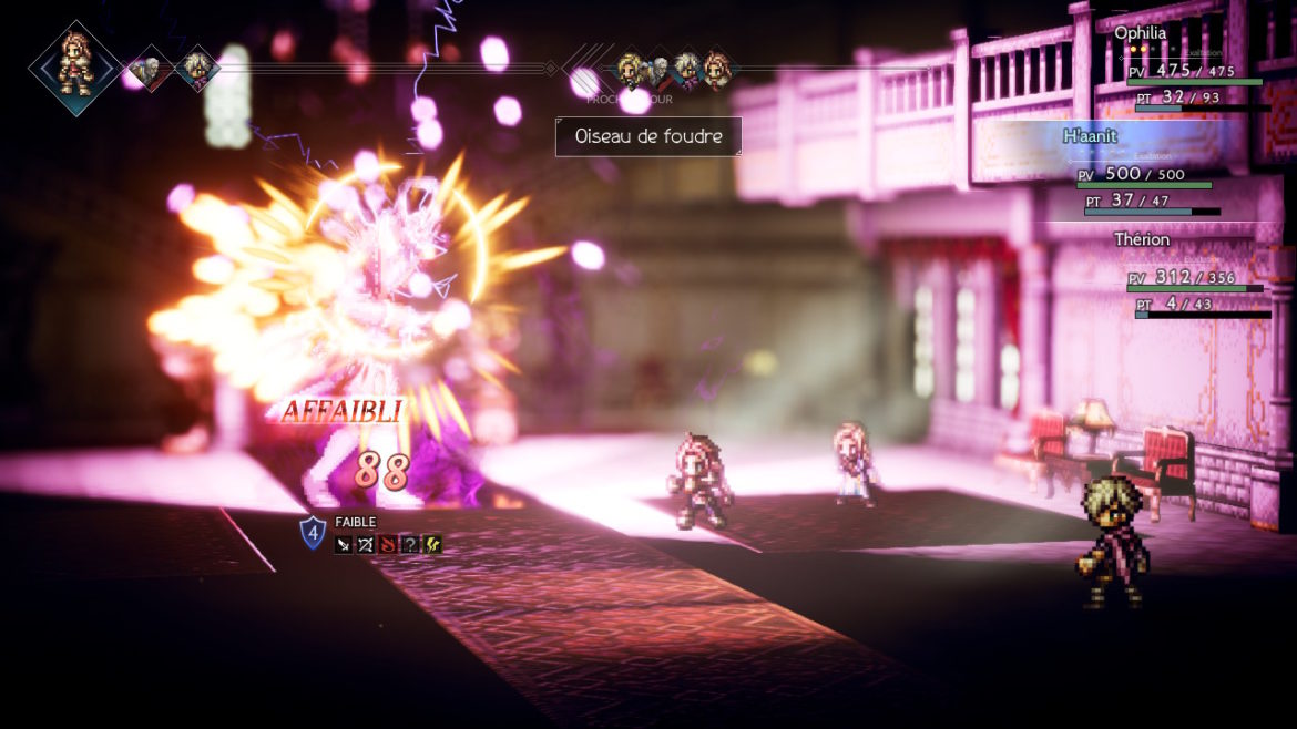 Test Octopath Traveler - combat