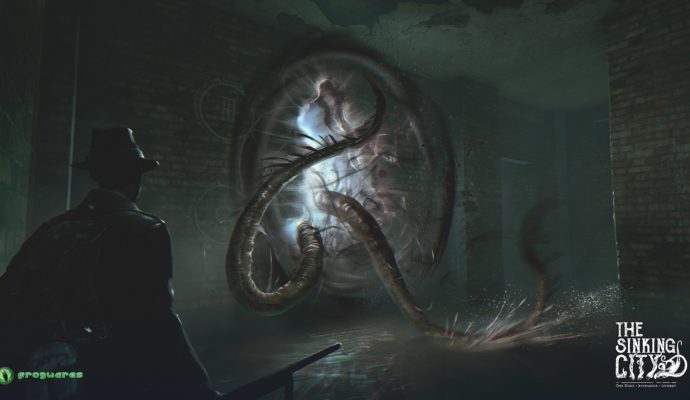 The sinking city portail démoniaque