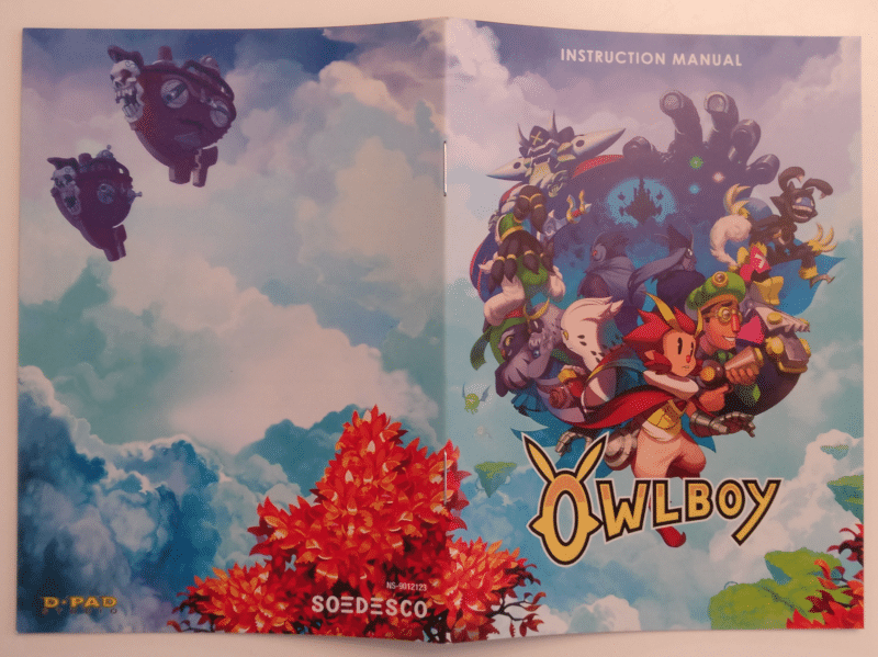 Owlboy - manuel recto et verso