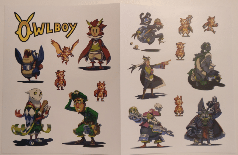 Owlboy Limited Edition - planche stickers