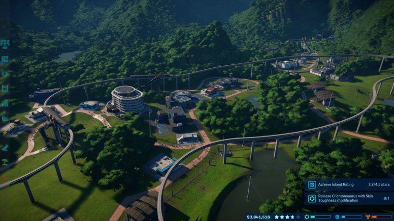 Jurassic World Evolution monorail