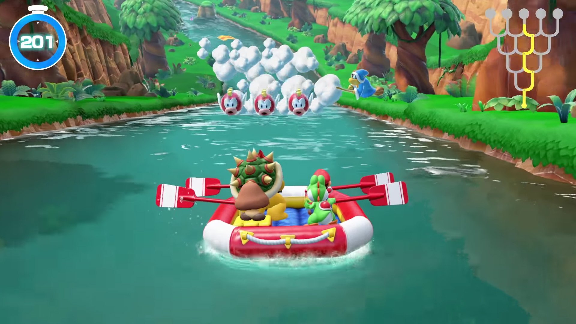 Super Mario Party - river Survival