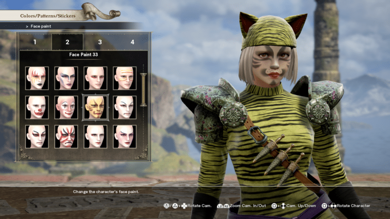 Soul Calibur VI création personnage visage