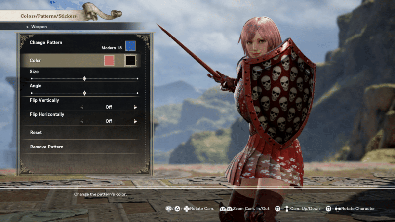 Soul Calibur VI création personnage couleur