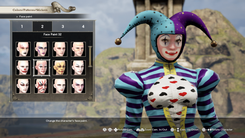 Soul Calibur VI création personnage maquillage