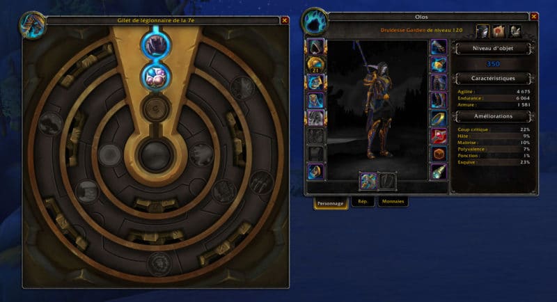 World of Warcraft: Battle for Azeroth - interface Cœur d'Azérite