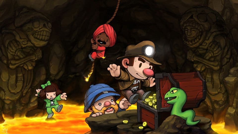 spelunky 2 écran titre