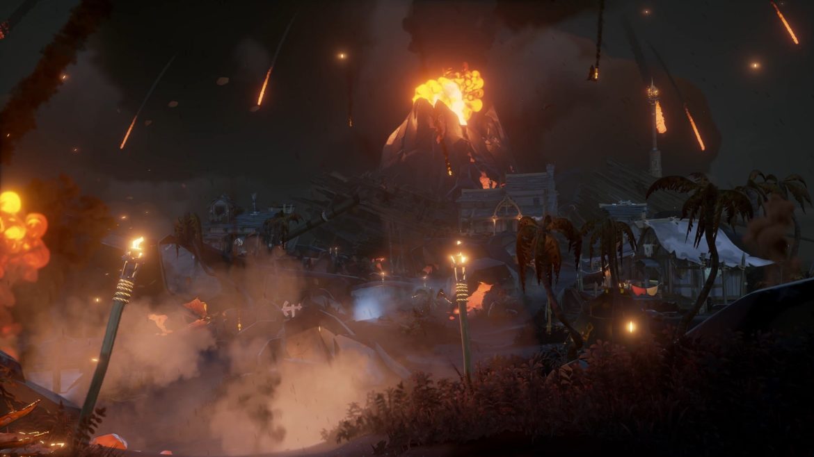 Sea of Thieves: Forsaken Shores volcan