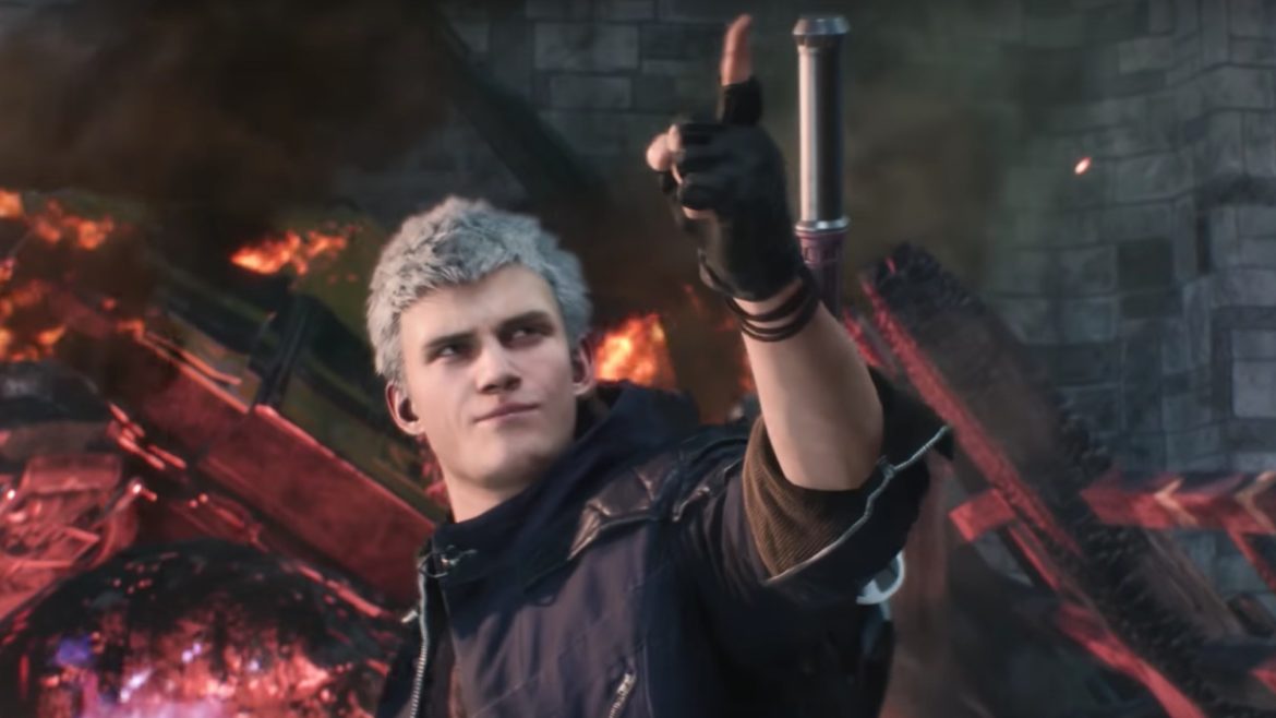 Devil May Cry 5 Nero en plein trash talk