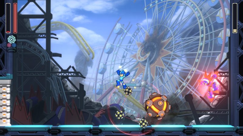 Megaman 11 - Baston, Fête Foraine, Grande Roue, Ville détruite