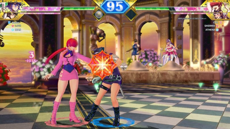 SNK Heroines Tag Team Frenzy - Love contre Shermie