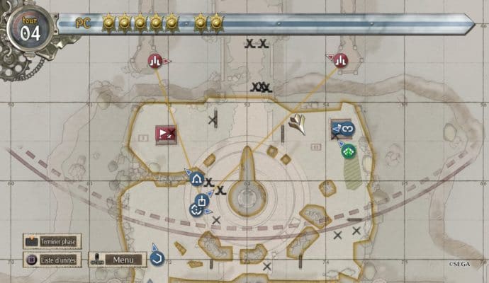 Valkyria Chronicles 4 système BLiTZ carte