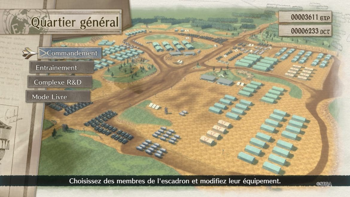 Valkyria Chronicles 4 quartier général