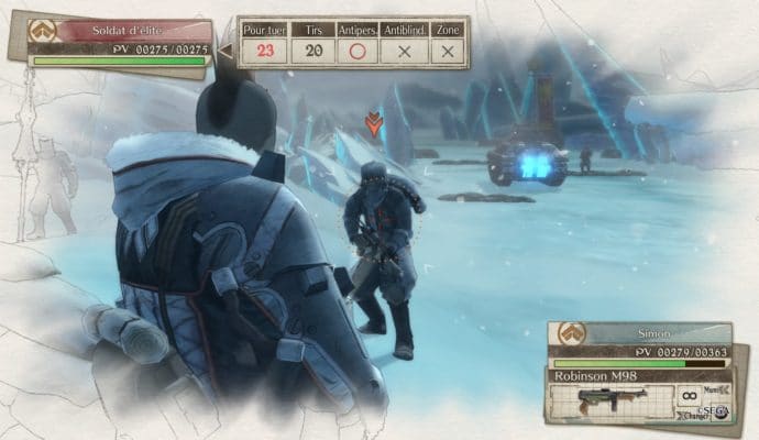 Valkyria Chronicles 4 visée safe