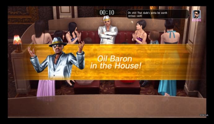 Yakuza Kiwami 2 Un Oil Baron sauvage apparaît