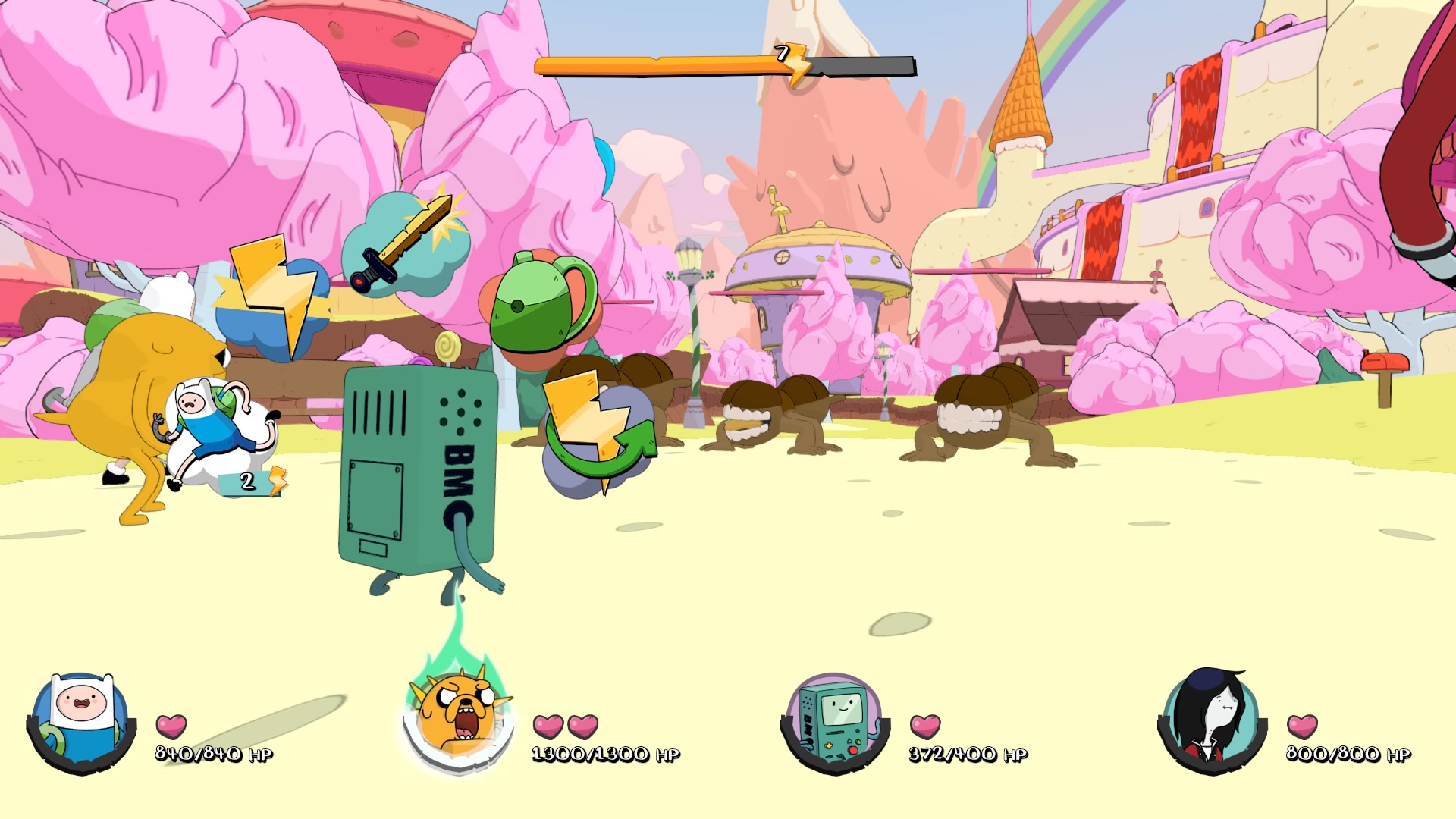 Adventure Time : Les pirates de la terre de ooo combat